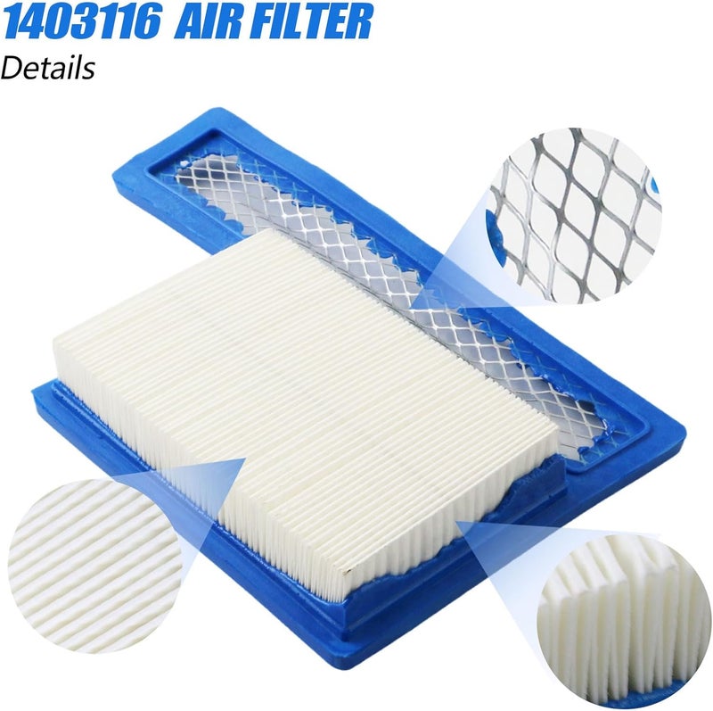 PACEWALKER Tune Up Kit 122-0836 Oil Filter 140-3116 Air Filter & Fuel Filter with Spark Plug Compatible With Onan RV QG Generators 5500 7000 RV Generators HGJAA HGJAB HGJAC-Oil Change Kit - Image 3